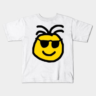 Cute Emoji wearing Shades Kids T-Shirt